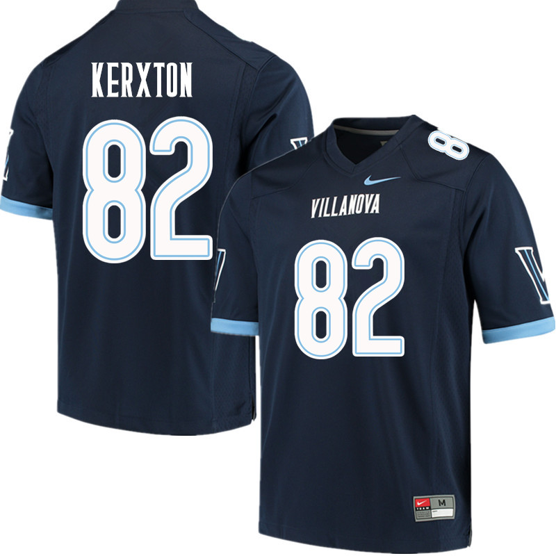 Men #82 Zac Kerxton Villanova Wildcats College Football Jerseys Sale-Navy